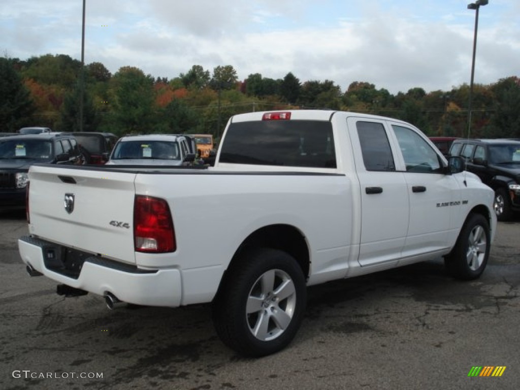 2012 Ram 1500 Express Quad Cab 4x4 - Bright White / Dark Slate Gray/Medium Graystone photo #6