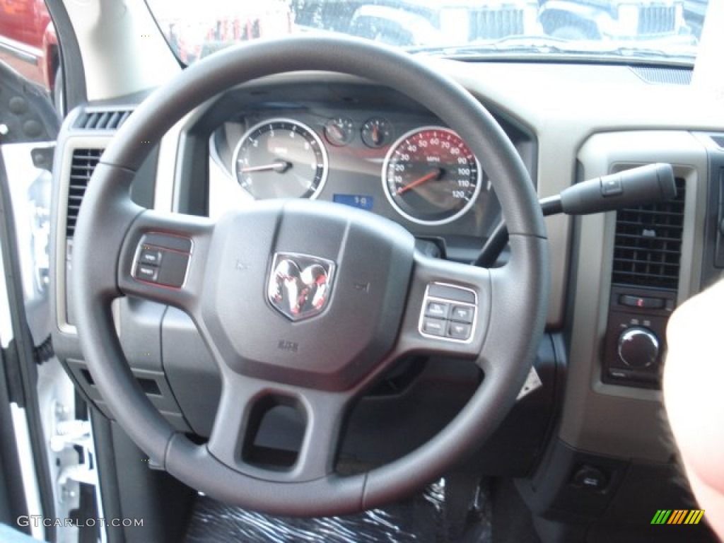 2012 Ram 1500 Express Quad Cab 4x4 - Bright White / Dark Slate Gray/Medium Graystone photo #18