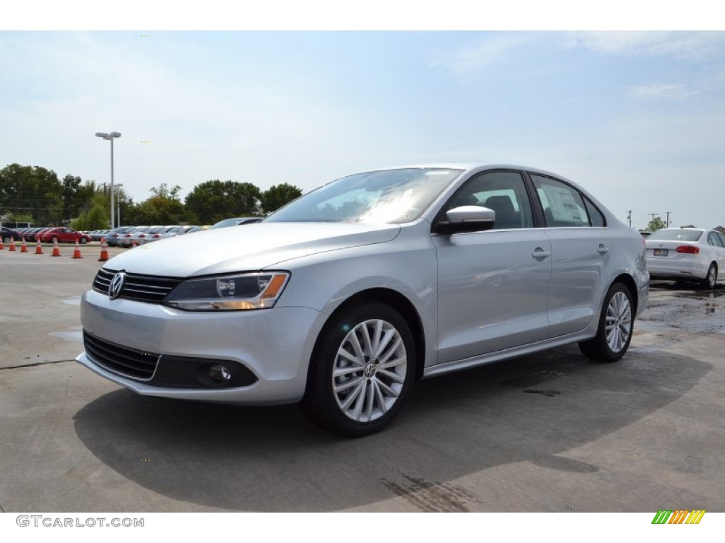 2013 Jetta SEL Sedan - Reflex Silver Metallic / Titan Black photo #1