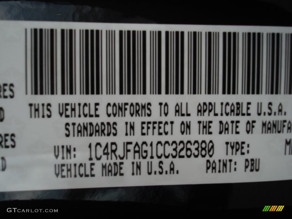 2012 Grand Cherokee Laredo 4x4 - True Blue Pearl / Dark Graystone/Medium Graystone photo #20