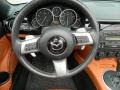Tan 2007 Mazda MX-5 Miata Grand Touring Roadster Steering Wheel
