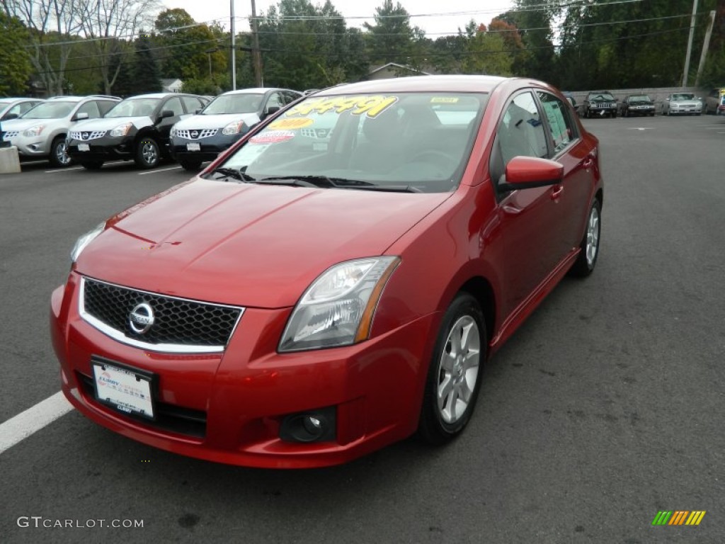 2010 Sentra 2.0 SR - Anodized Orange Metallic / Charcoal photo #1