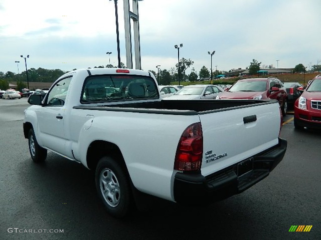 2013 Tacoma Regular Cab - Super White / Graphite photo #5