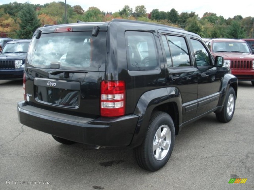 2012 Liberty Sport 4x4 - Black Forest Green Pearl / Dark Slate Gray photo #6