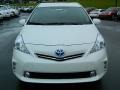 2012 Blizzard White Pearl Toyota Prius v Three Hybrid  photo #8