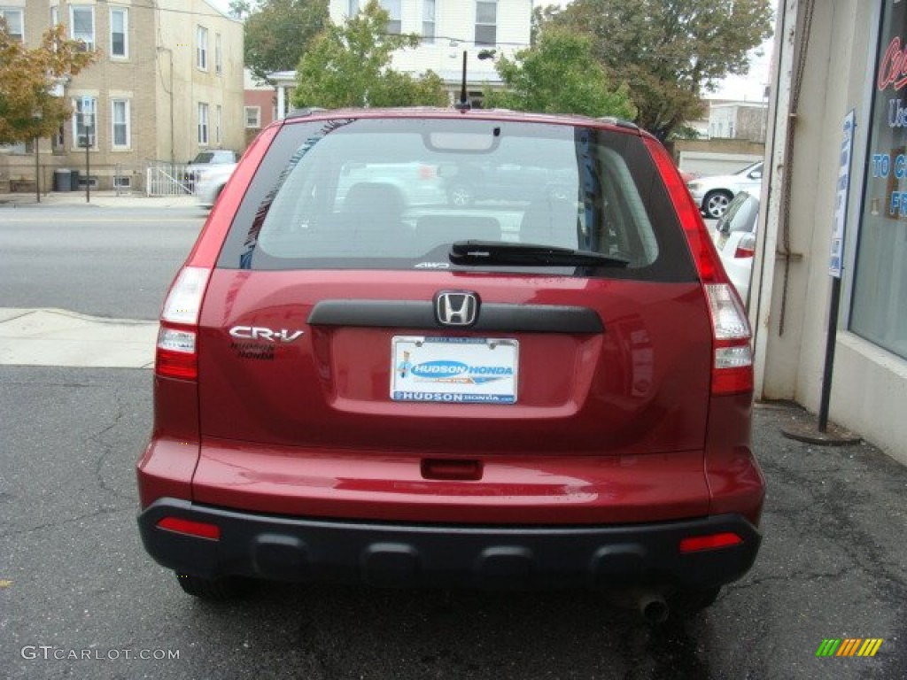 2009 CR-V LX 4WD - Tango Red Pearl / Gray photo #5
