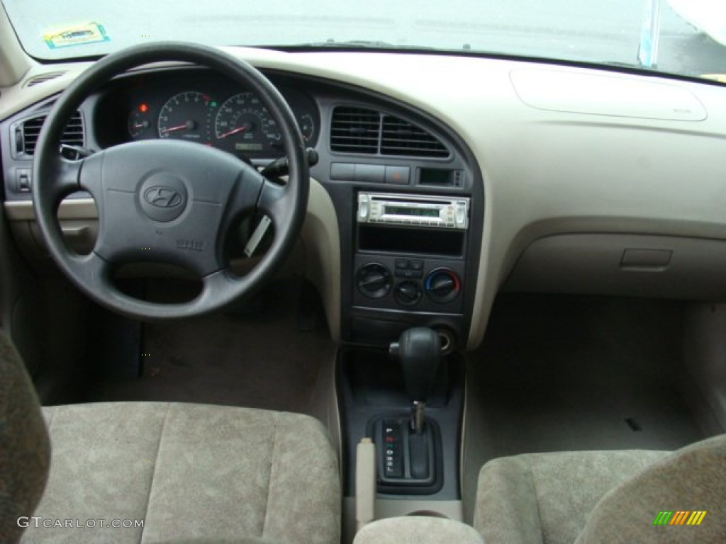 2001 Elantra GLS - Ocean Blue / Beige photo #7