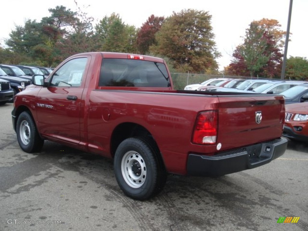 Deep Cherry Red Crystal Pearl 2012 Dodge Ram 1500 ST Regular Cab Exterior Photo #71646981