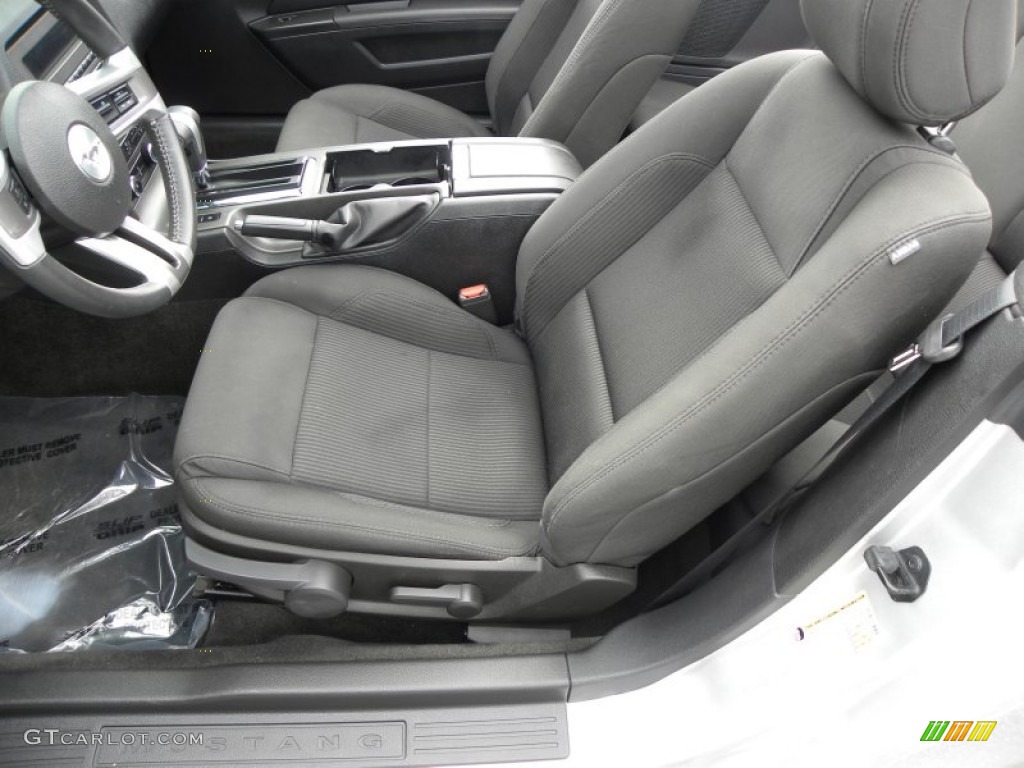 Charcoal Black Interior 2012 Ford Mustang V6 Convertible Photo #71647159