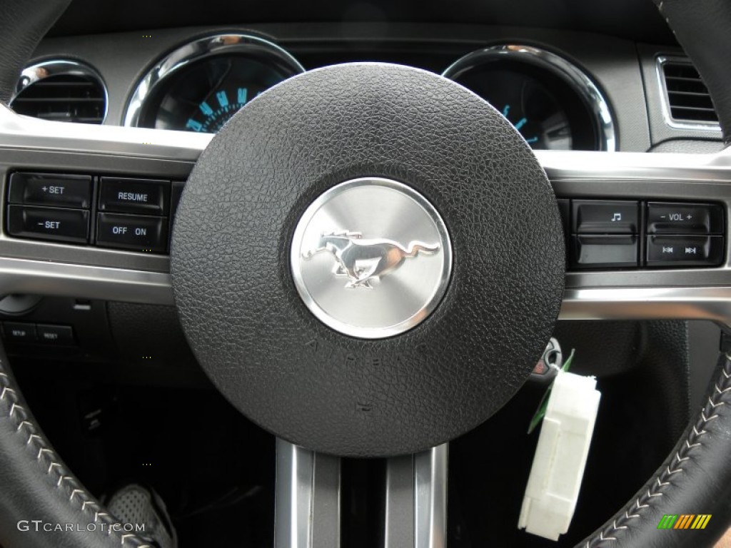 2012 Mustang V6 Convertible - Ingot Silver Metallic / Charcoal Black photo #18