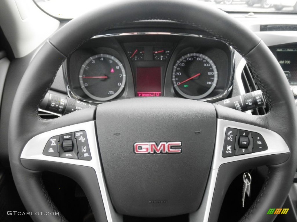 2013 GMC Terrain SLE Jet Black Steering Wheel Photo #71648812