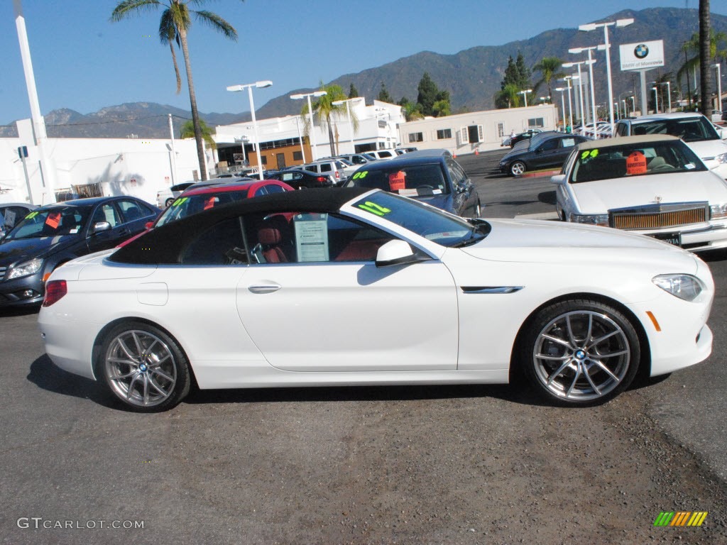 Alpine White 2012 BMW 6 Series 650i Convertible Exterior Photo #71649184