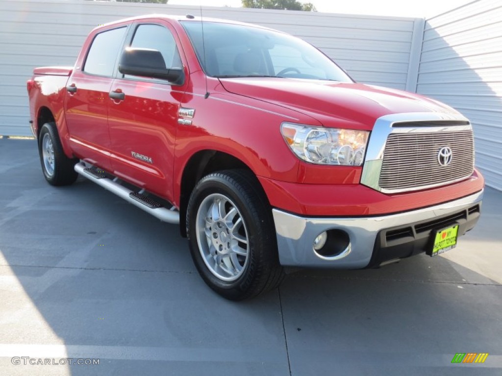 2011 Tundra Texas Edition CrewMax - Radiant Red / Graphite Gray photo #1