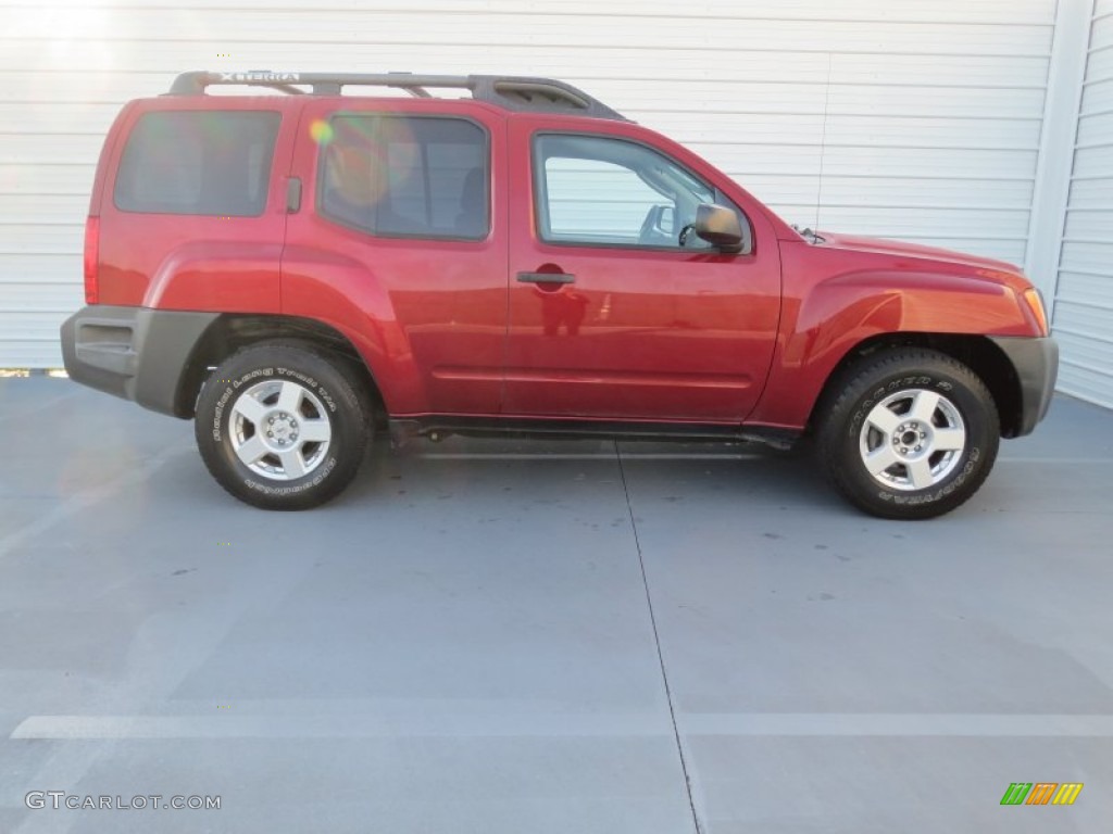 2007 Xterra S - Red Brawn Metallic / Steel/Graphite photo #2