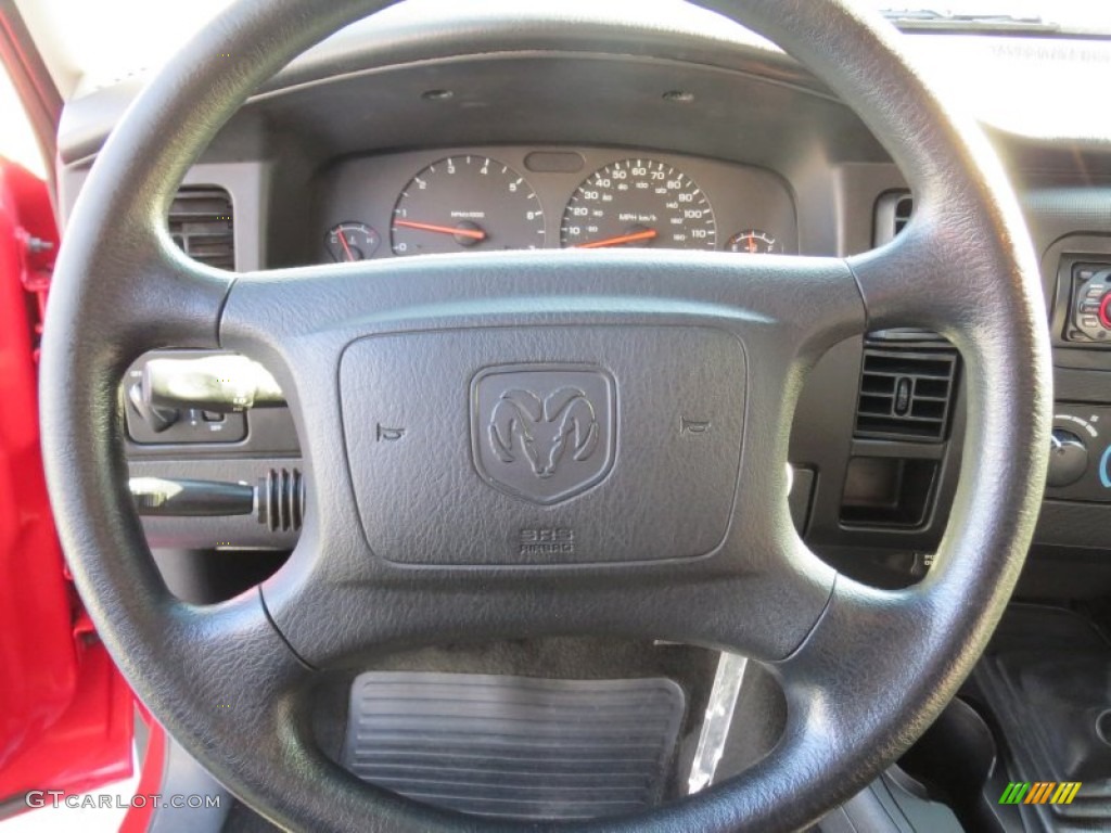 2003 Dodge Dakota SXT Regular Cab Dark Slate Gray Steering Wheel Photo #71653207