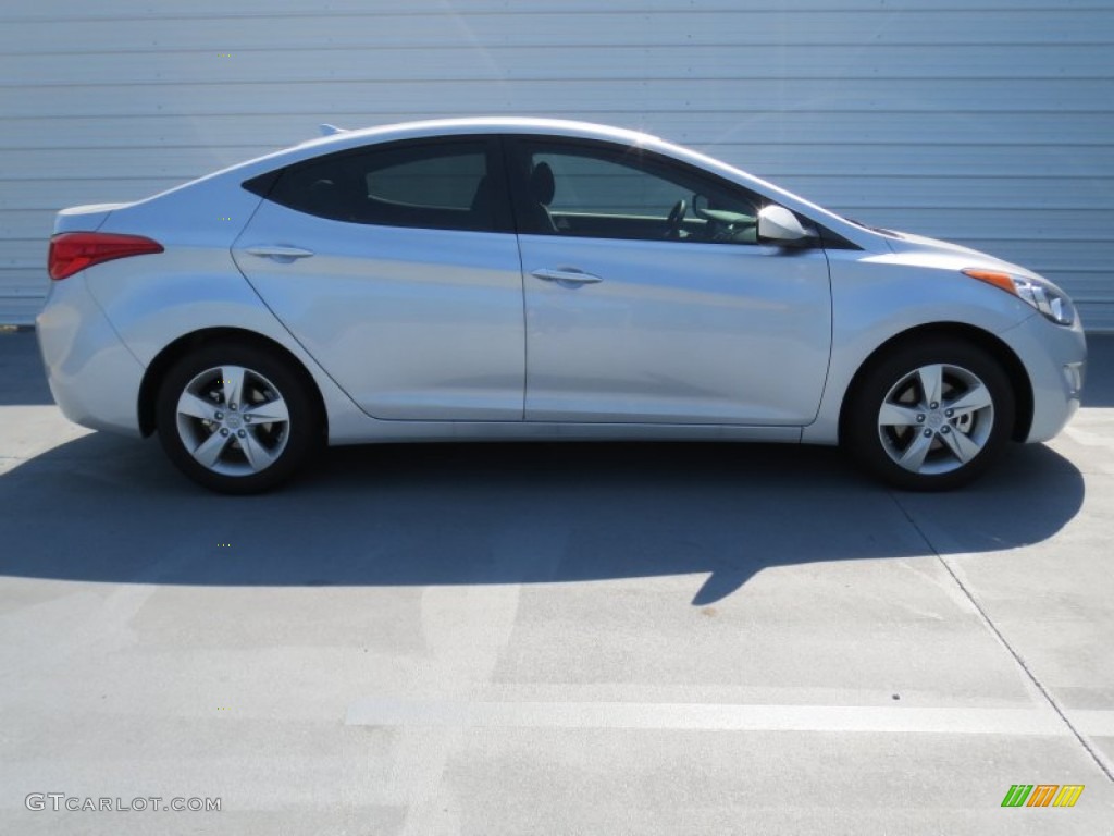 2013 Elantra GLS - Shimmering Air Silver / Gray photo #2