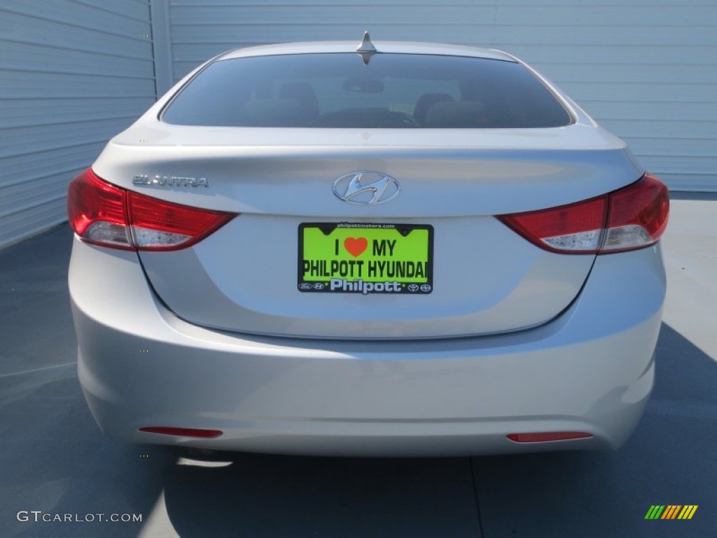 2013 Elantra GLS - Shimmering Air Silver / Gray photo #4