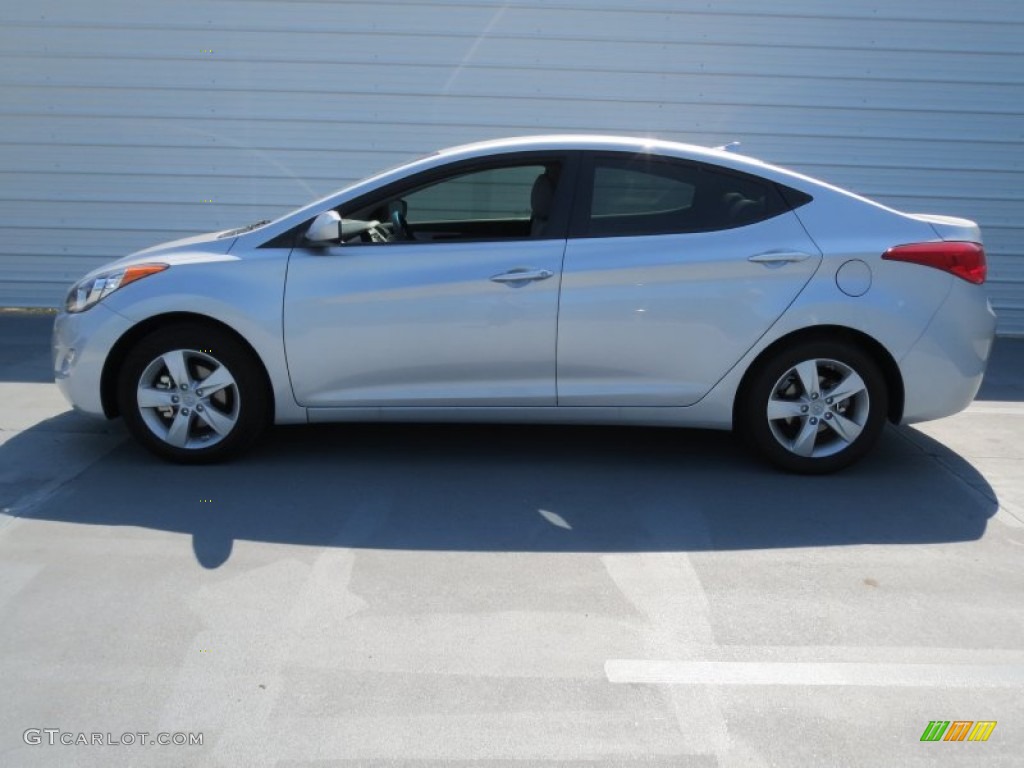 2013 Elantra GLS - Shimmering Air Silver / Gray photo #5