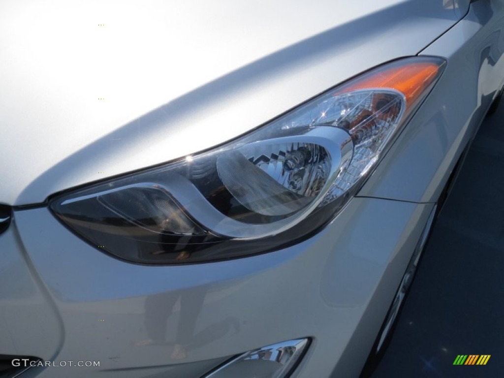 2013 Elantra GLS - Shimmering Air Silver / Gray photo #8
