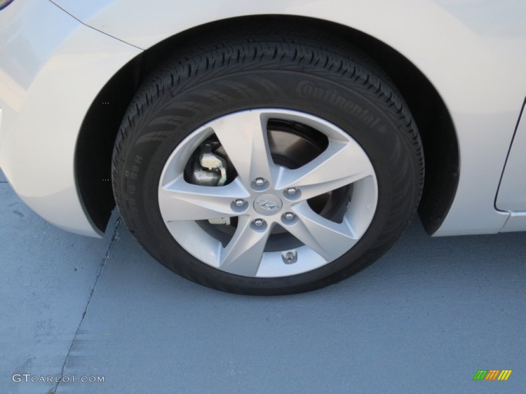2013 Elantra GLS - Shimmering Air Silver / Gray photo #10