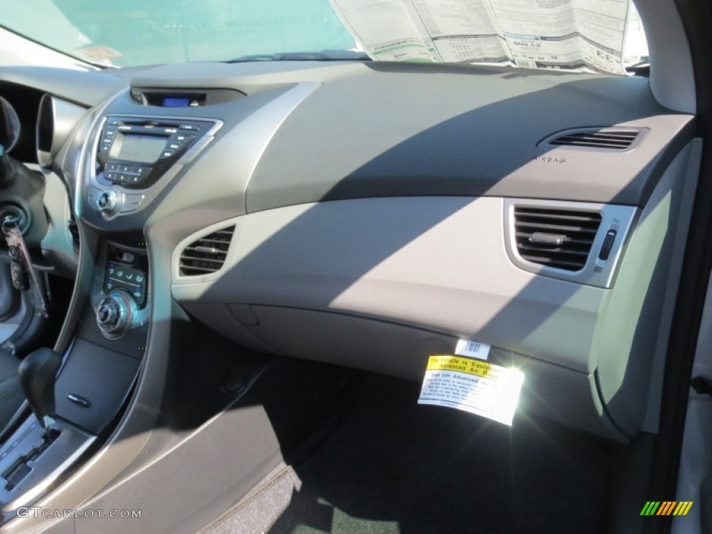 2013 Elantra GLS - Shimmering Air Silver / Gray photo #16