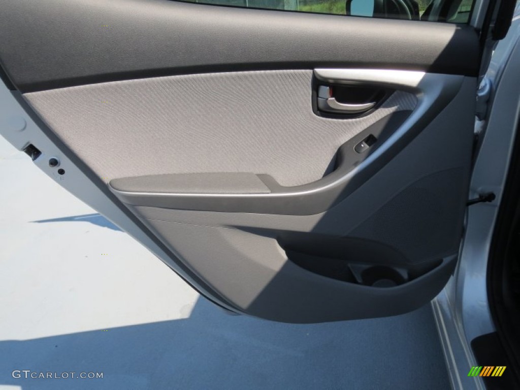 2013 Elantra GLS - Shimmering Air Silver / Gray photo #17