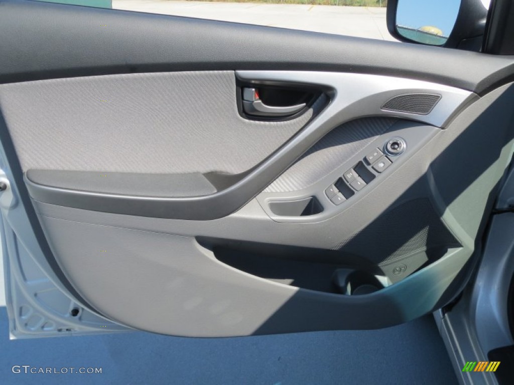 2013 Elantra GLS - Shimmering Air Silver / Gray photo #19