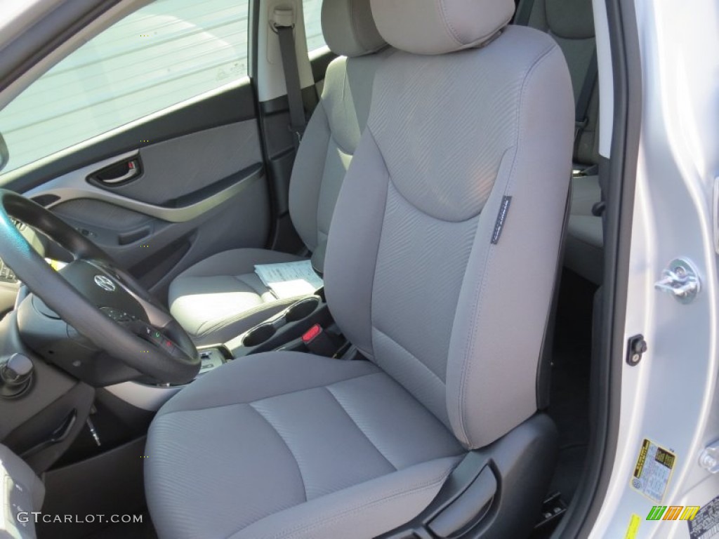 2013 Elantra GLS - Shimmering Air Silver / Gray photo #20