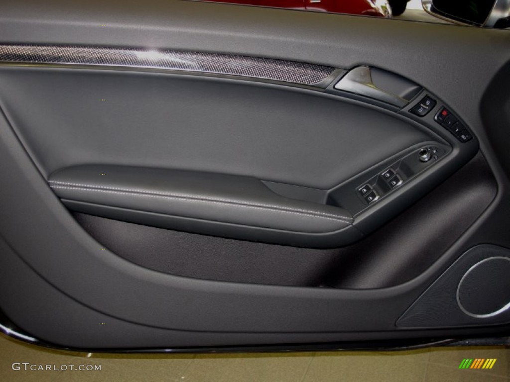 2013 Audi S5 3.0 TFSI quattro Convertible Black Door Panel Photo #71654281