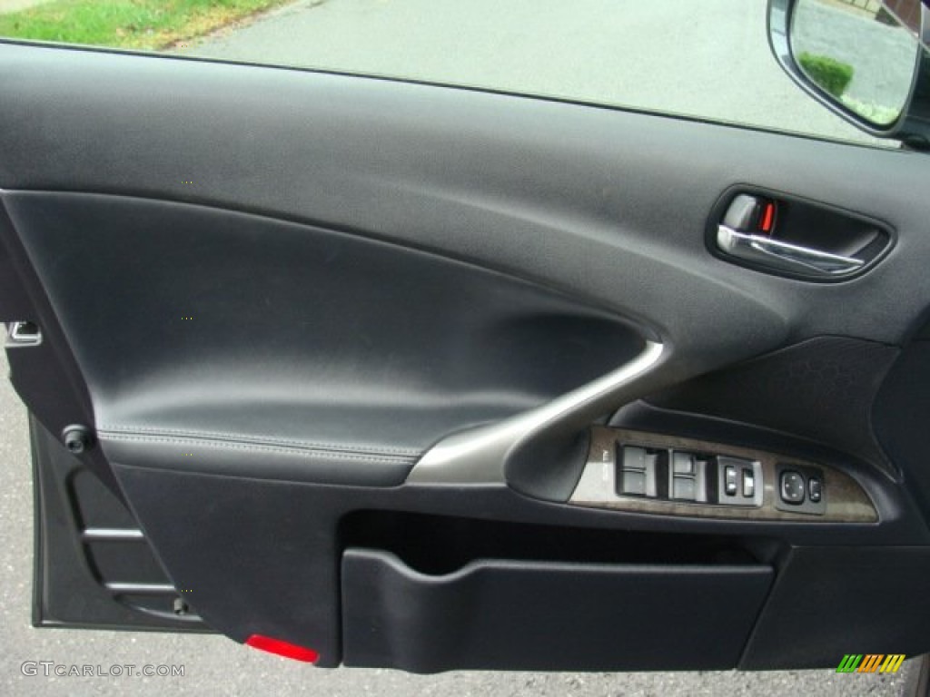 2010 Lexus IS 250 AWD Black Door Panel Photo #71655223