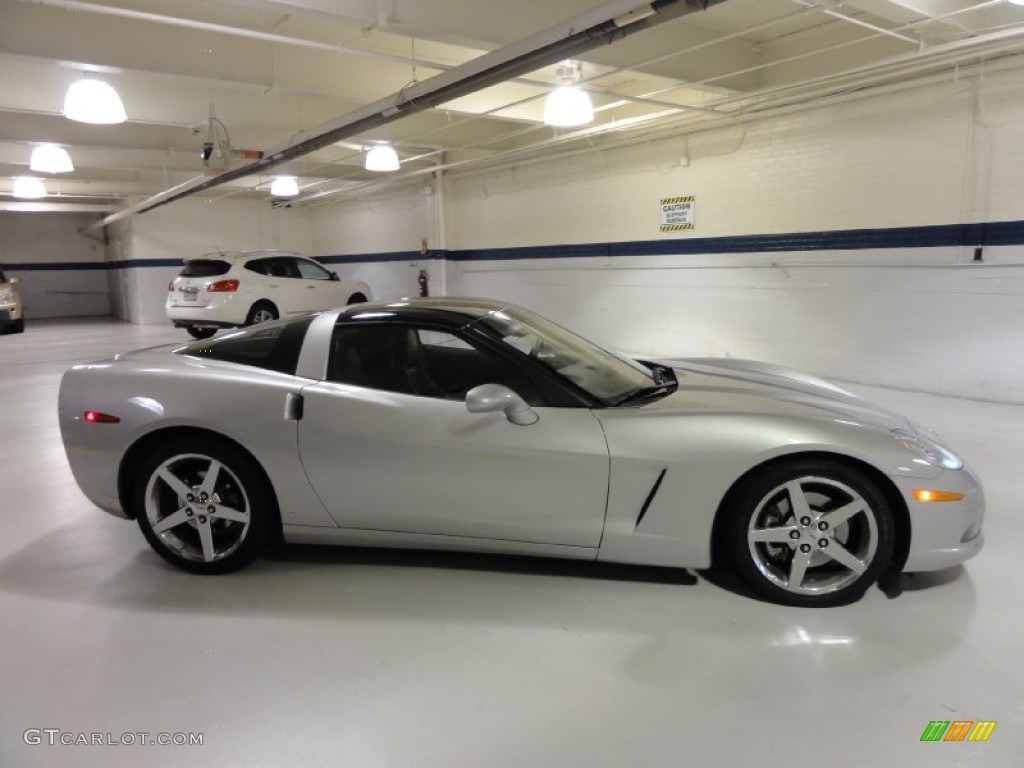 2008 Corvette Coupe - Machine Silver Metallic / Ebony photo #6