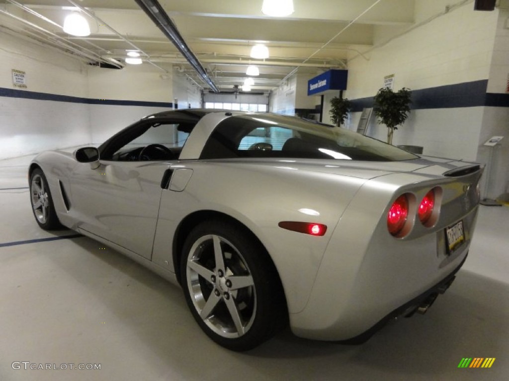 2008 Corvette Coupe - Machine Silver Metallic / Ebony photo #9