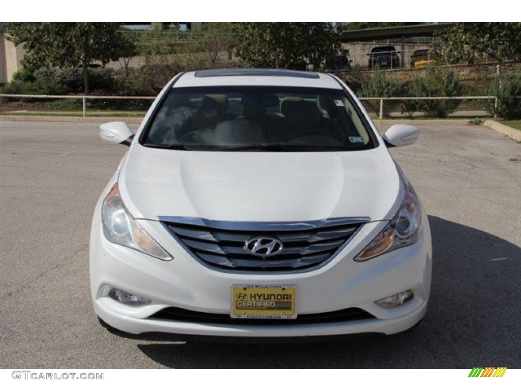 2011 Sonata SE - Pearl White / Camel photo #1
