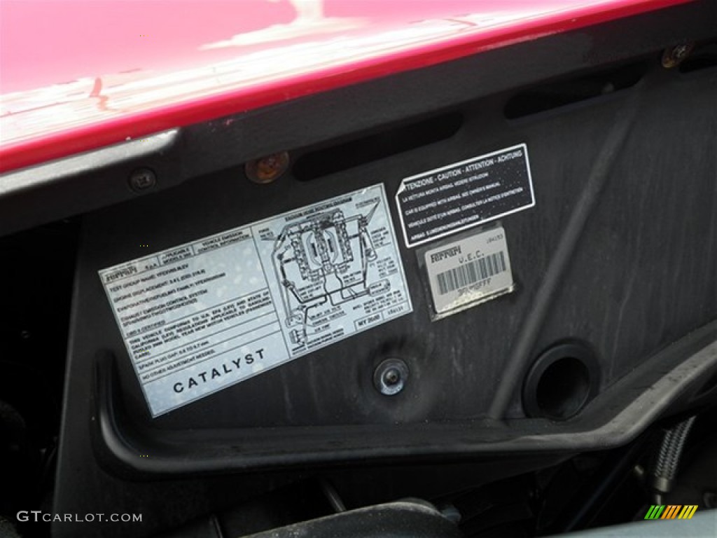 2000 Ferrari 360 Modena Info Tag Photo #71656120