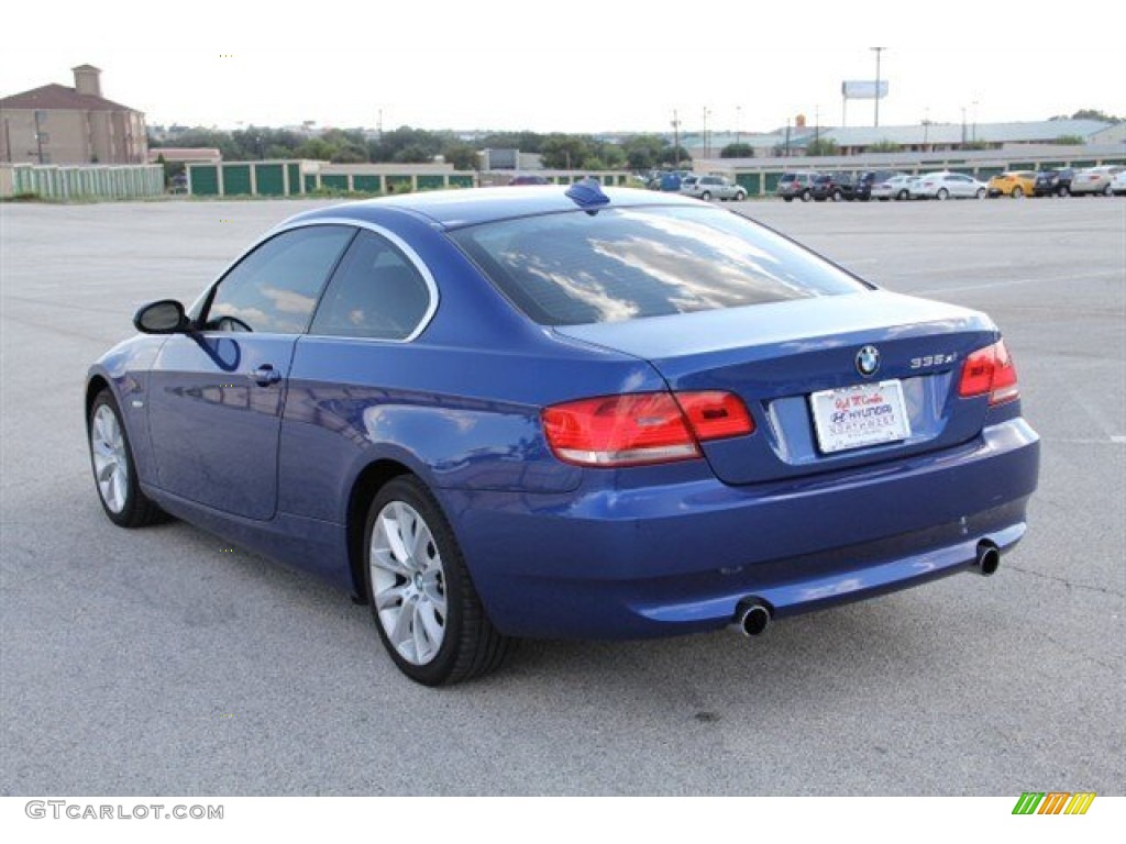 2008 3 Series 335xi Coupe - Montego Blue Metallic / Cream Beige photo #4