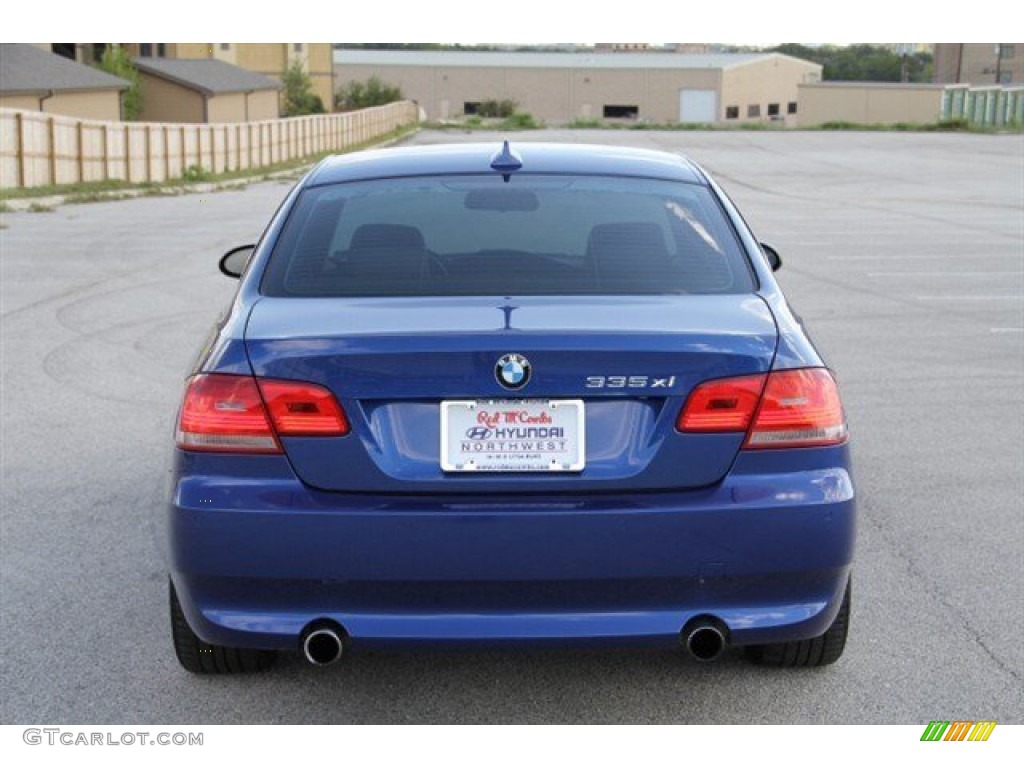 2008 3 Series 335xi Coupe - Montego Blue Metallic / Cream Beige photo #5