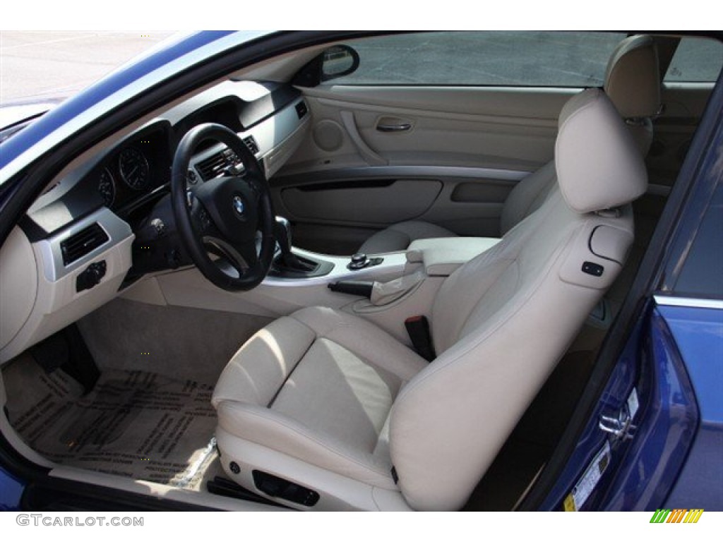 2008 3 Series 335xi Coupe - Montego Blue Metallic / Cream Beige photo #11