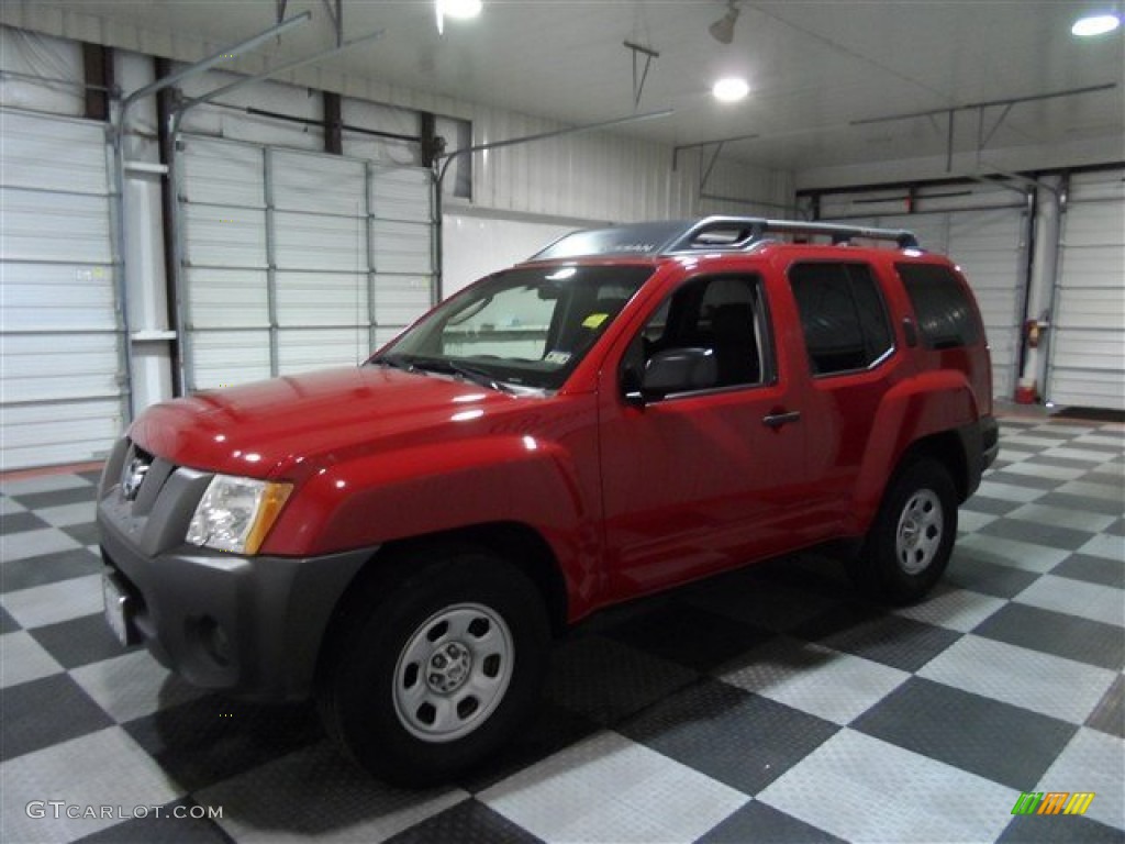 2008 Xterra X - Red Alert / Steel/Graphite photo #15