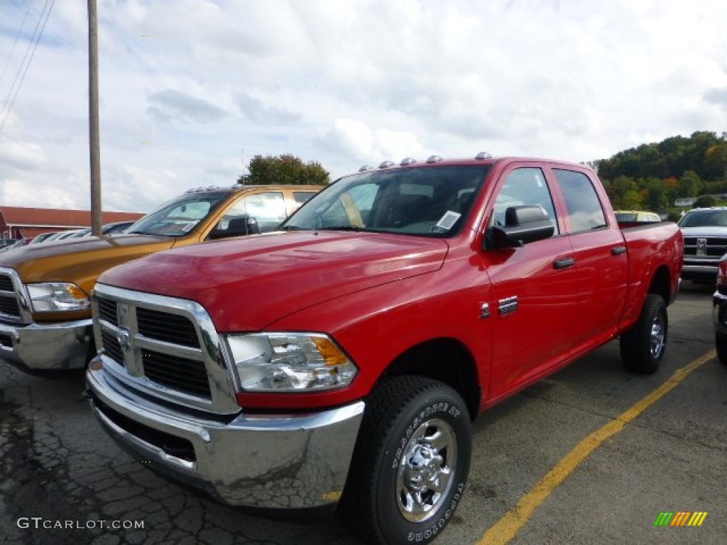 2012 Ram 3500 HD ST Crew Cab 4x4 - Flame Red / Dark Slate/Medium Graystone photo #1