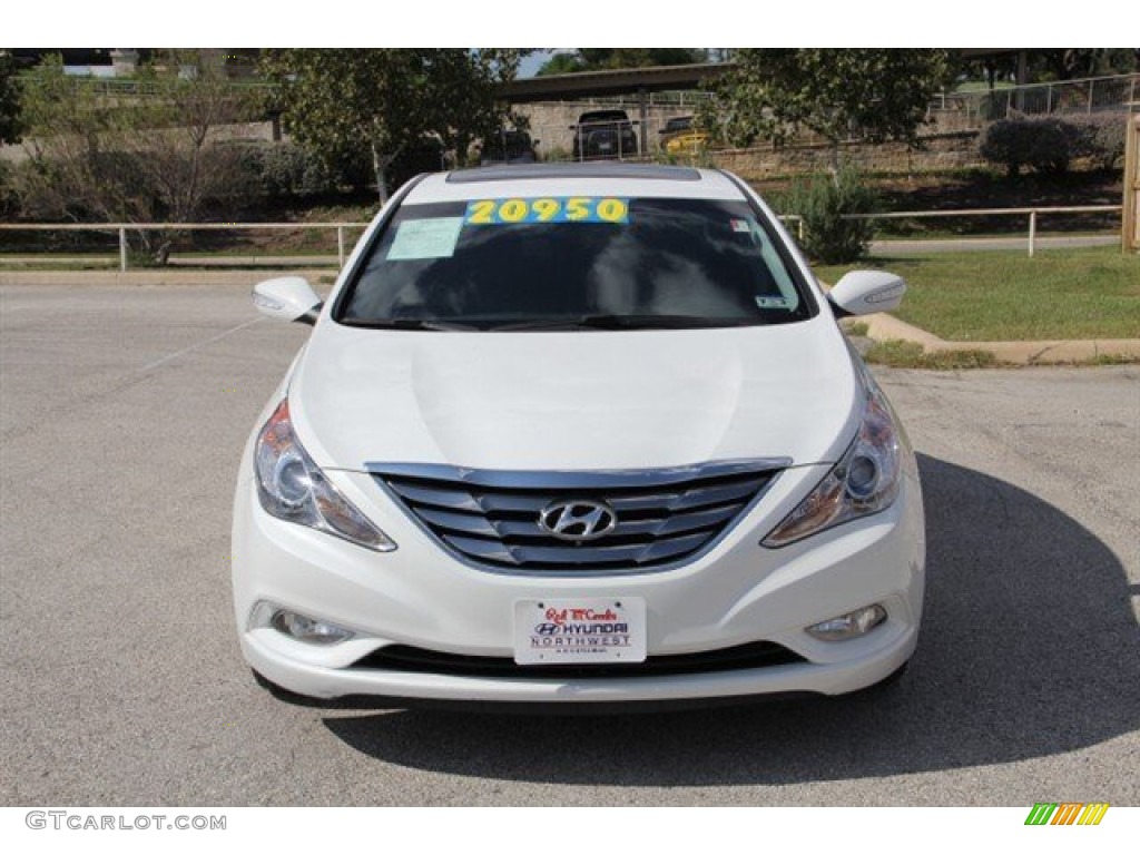 Pearl White Hyundai Sonata