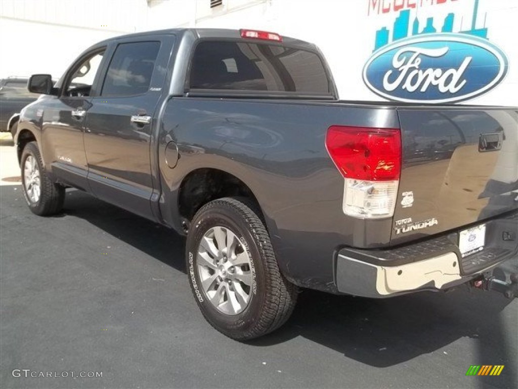 2010 Tundra Limited CrewMax 4x4 - Slate Gray Metallic / Graphite Gray photo #12