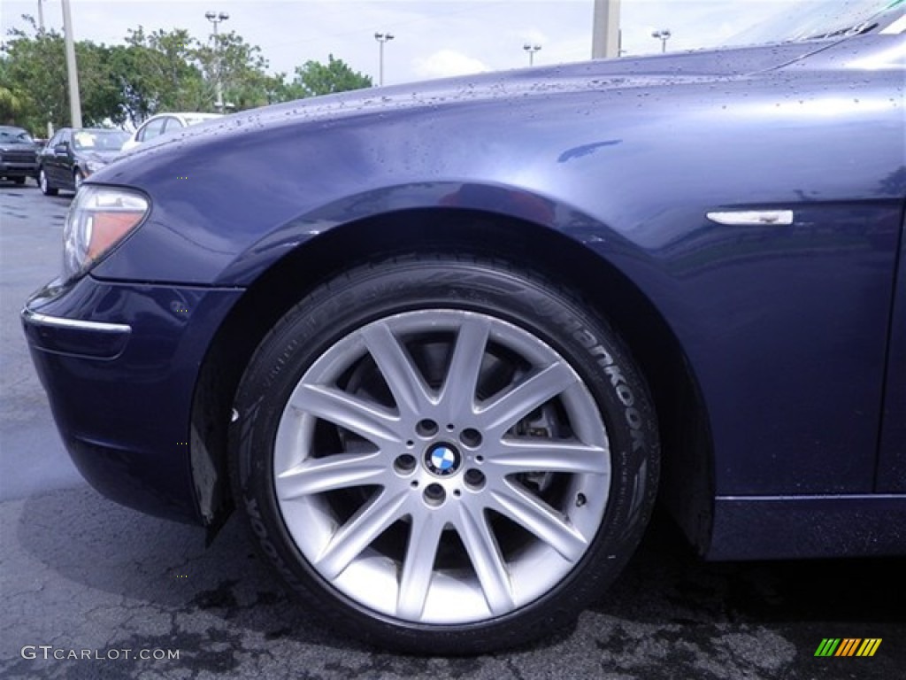 2006 7 Series 750Li Sedan - Michigan Blue Metallic / Dark Beige/Beige III photo #12