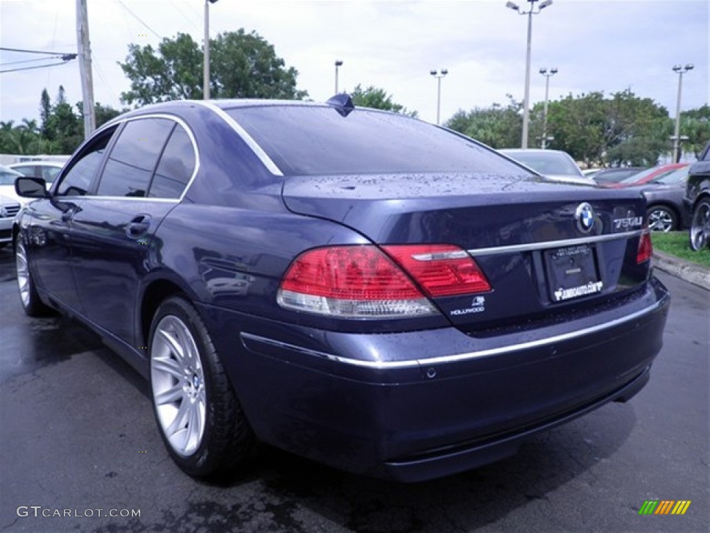 2006 7 Series 750Li Sedan - Michigan Blue Metallic / Dark Beige/Beige III photo #14