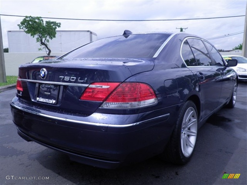 2006 7 Series 750Li Sedan - Michigan Blue Metallic / Dark Beige/Beige III photo #22