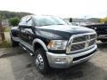 2012 Black Dodge Ram 3500 HD Laramie Crew Cab 4x4 Dually  photo #7