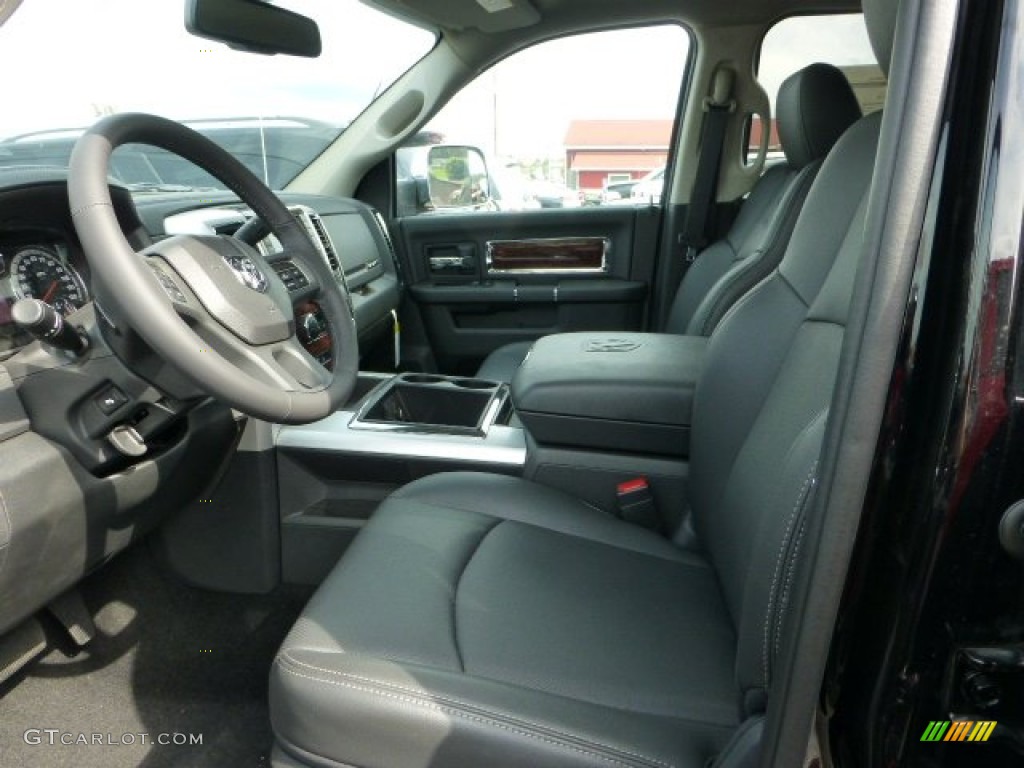 Dark Slate Interior 2012 Dodge Ram 3500 HD Laramie Crew Cab 4x4 Dually Photo #71658472