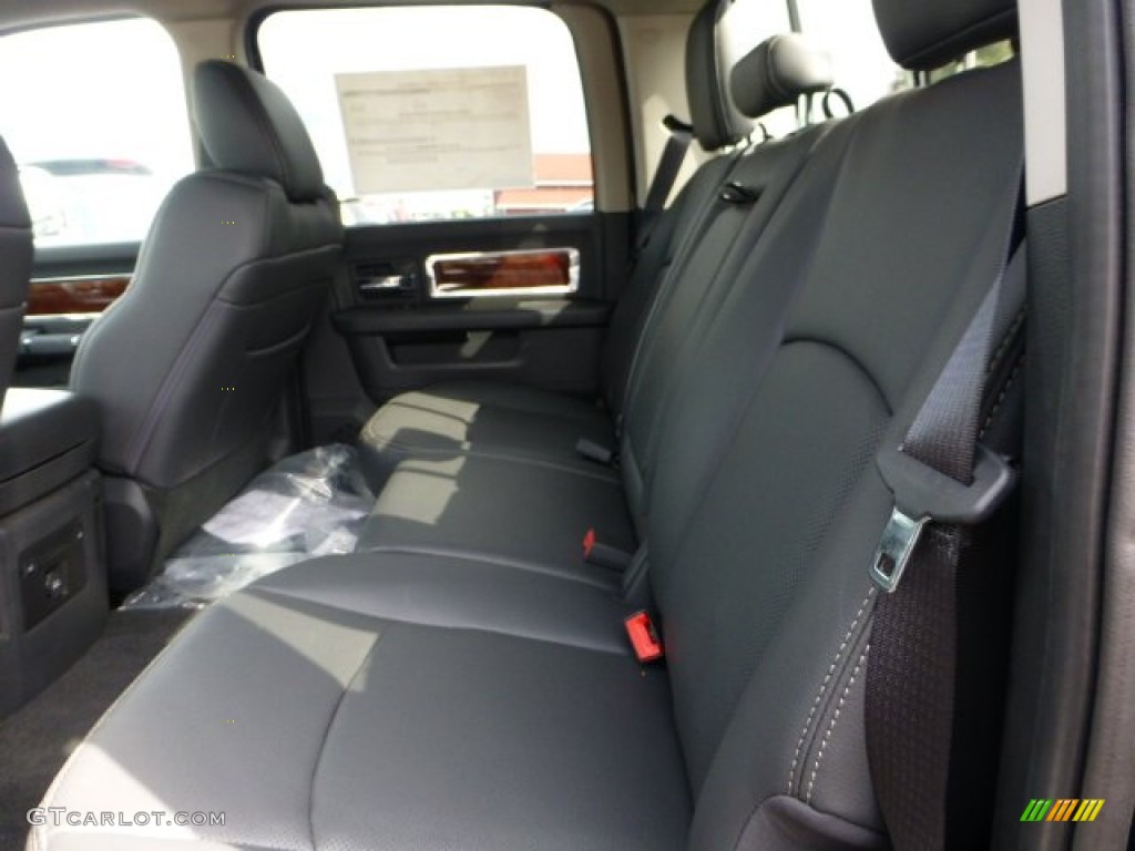 2012 Dodge Ram 3500 HD Laramie Crew Cab 4x4 Dually Rear Seat Photo #71658481