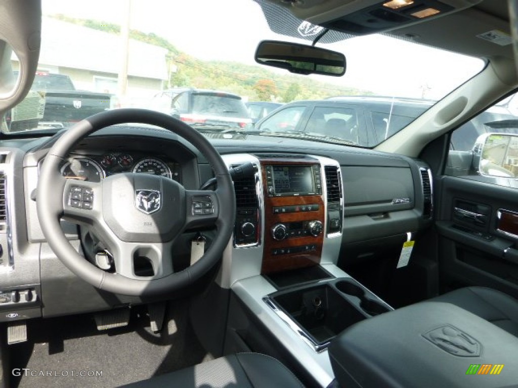 2012 Dodge Ram 3500 HD Laramie Crew Cab 4x4 Dually Dark Slate Dashboard Photo #71658490