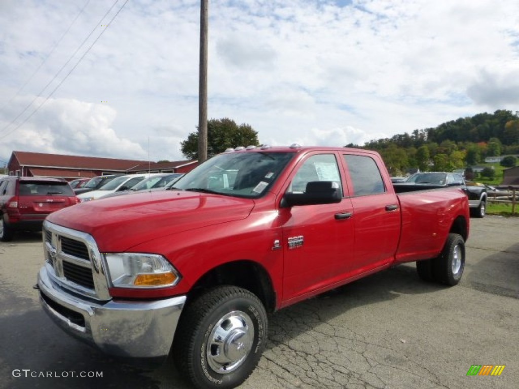 2012 Ram 3500 HD ST Crew Cab 4x4 Dually - Flame Red / Dark Slate/Medium Graystone photo #1