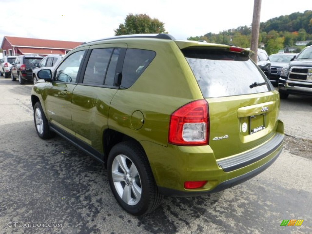 2012 Compass Latitude 4x4 - Rescue Green Metallic / Dark Slate Gray photo #3